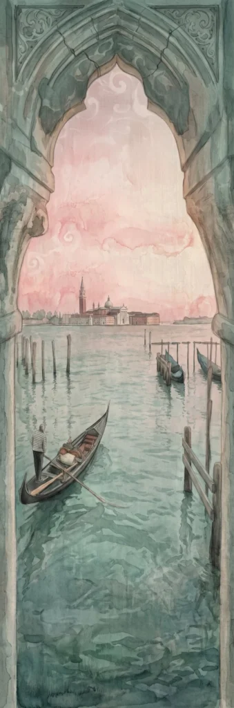 Tapeta akwarelowa AFFRESCO — Venezia Portale